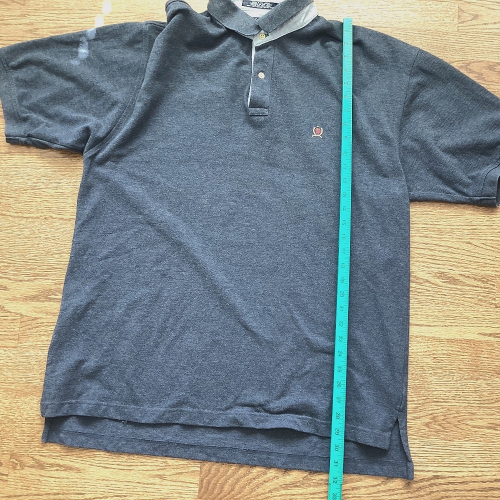 Mens 2XL Heathered Blue Short Sleeve Cotton Golf Polo Style Casual